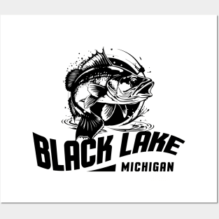 Michigan black lake Logo Posters and Art